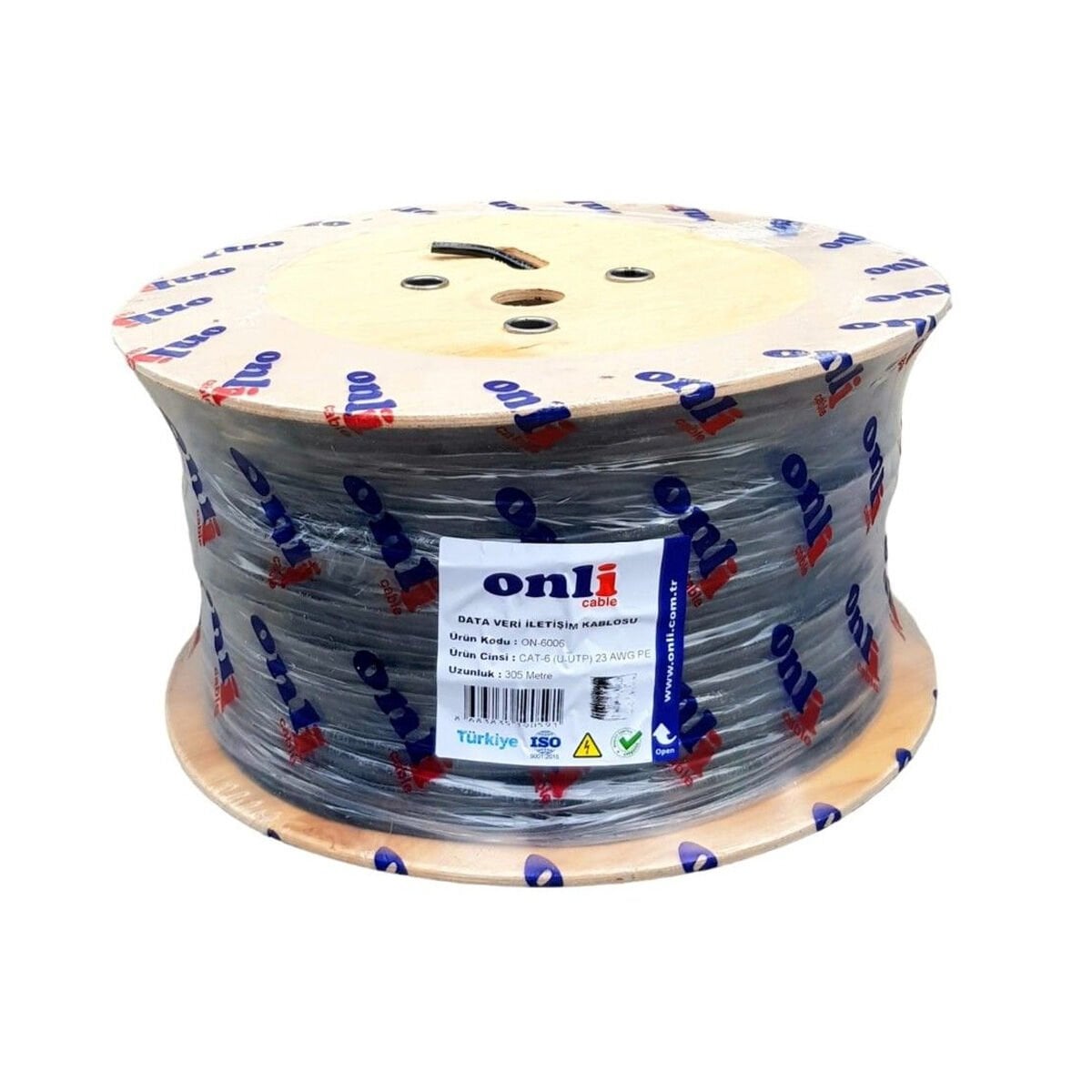 ONLİ CAT6 UTP 23 AWG PE DIŞ ORTAM DATA KABLOSU 305M MAKARA SİYAH