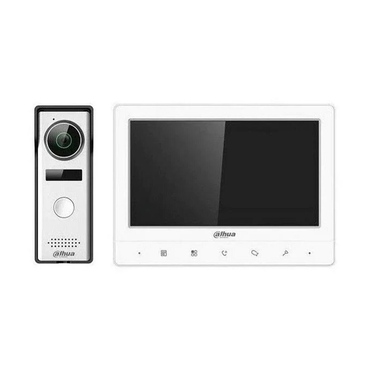 Dahua DHI-KTA02 Kablolu 7'' TFT Ekran ve Kameralı Zil Paneli Analog Villa Interkom Setİ