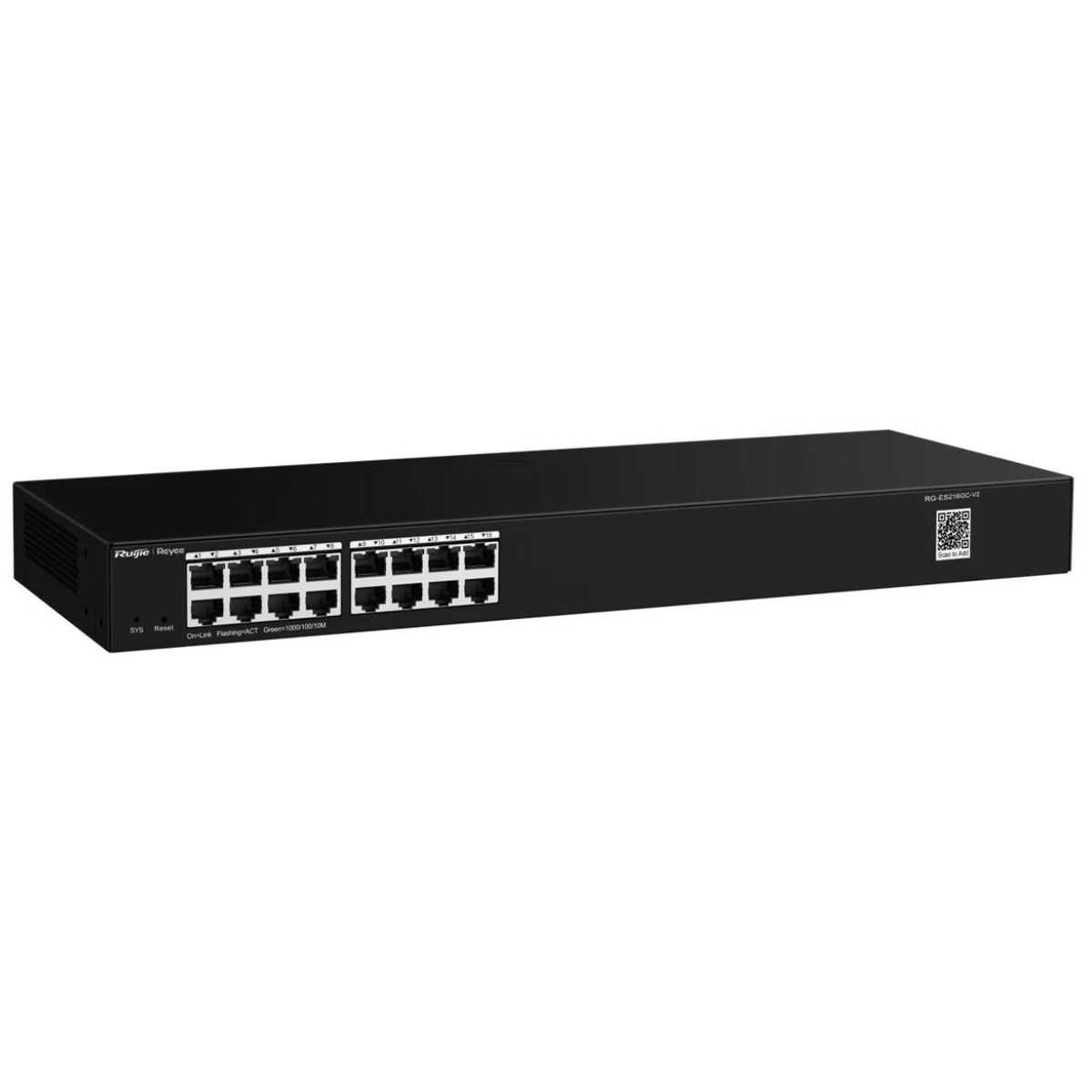 REYEE RG-ES216GC 16 PORT 10/100/1000 GİGABİT YÖNETİLEBİLİR SWITCH