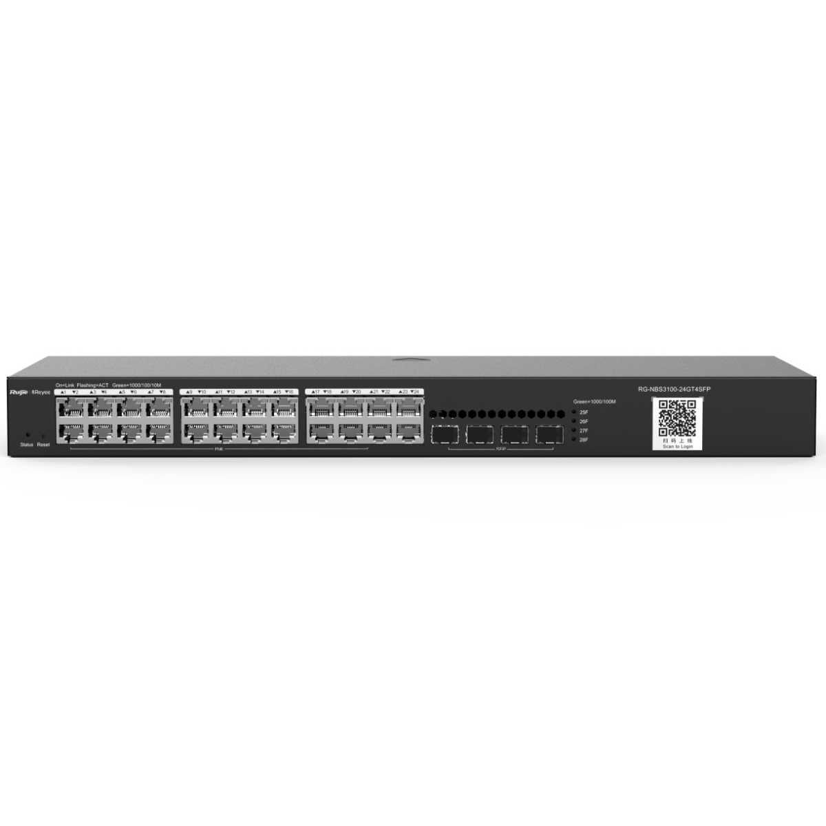 REYEE RG-NBS3100-24GT4SFP 24 PORT 10/100/1000 4X1G GİGABİT YÖNETİLEBİLİR SWITCH