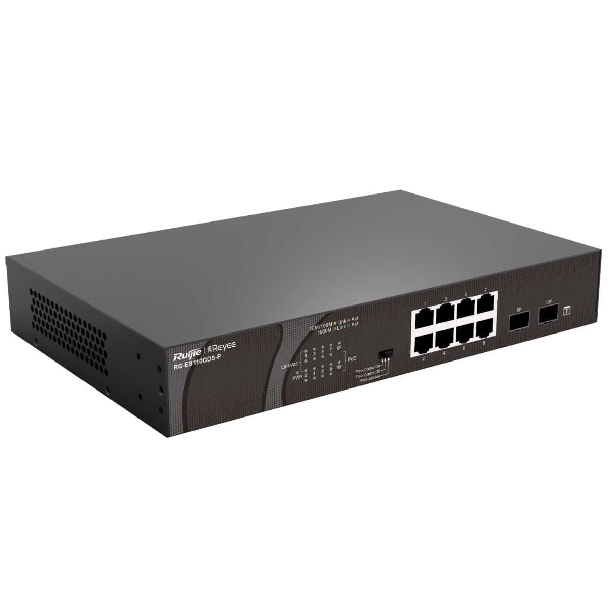 REYEE RG-ES110GDS-P 10 PORT 10/100/1000 MBPS YÖNETİLEMEZ POE SWITCH