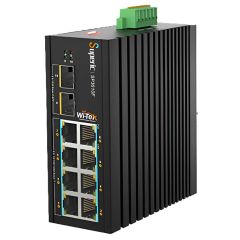 WITEK SP3010F 8 POE+2SFP RAY TİPİ ENDÜSTRİYEL SWITCH