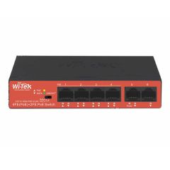 WITEK WI-PS205H V2 4 PORT POE + 2 UPLINK 10/100 SWITCH 40W