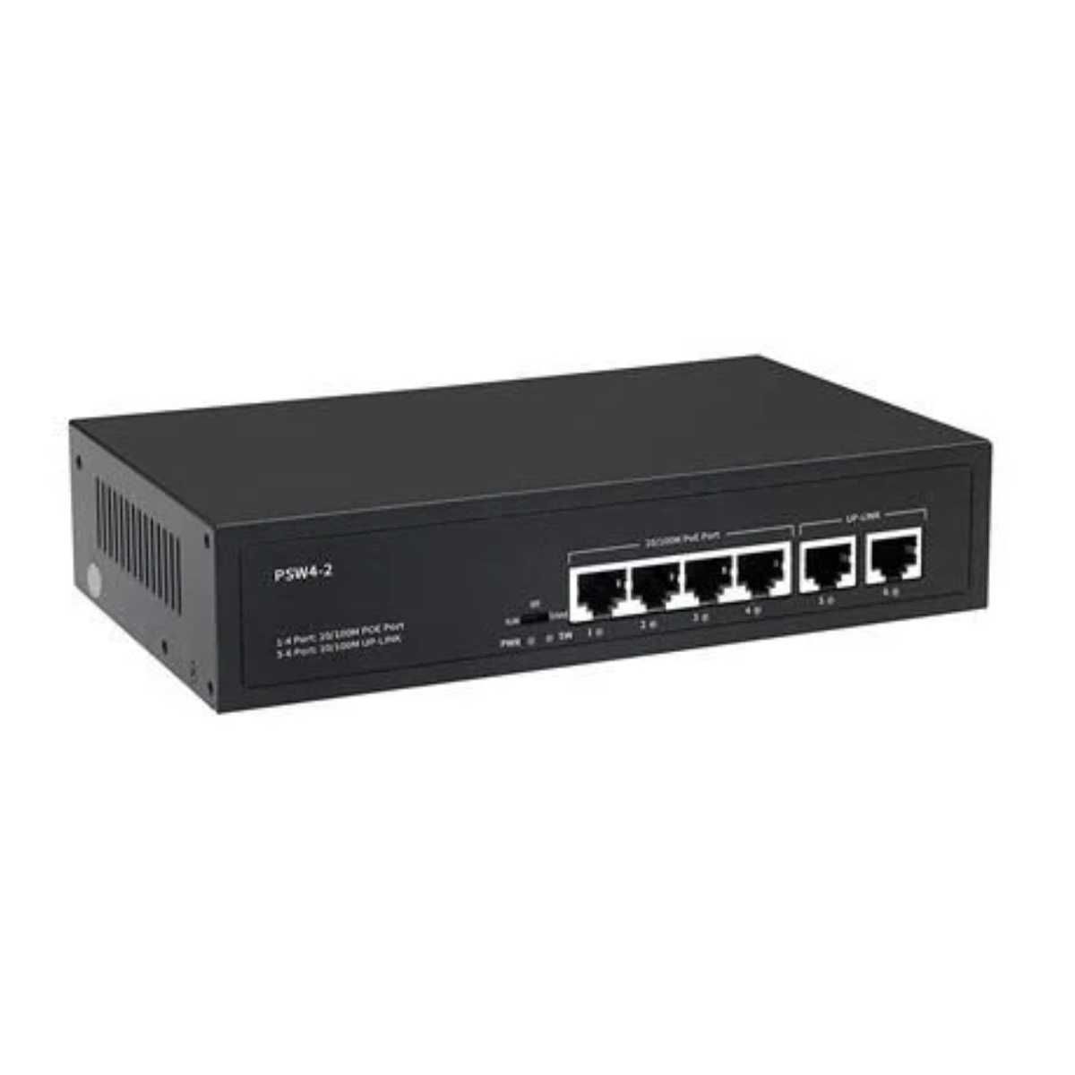ODS 4P2U 4 PORT POE SWITCH + 2 UPLINK 10/100 55 WATT