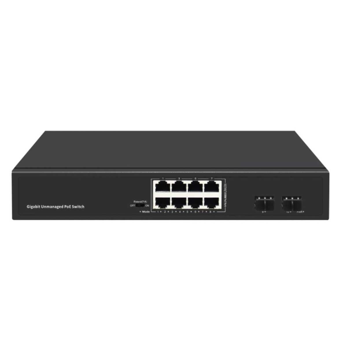 ODS 8P2S 8 PORT POE SWITCH + 2 X 1G SFP GİRİŞ 123 WATT