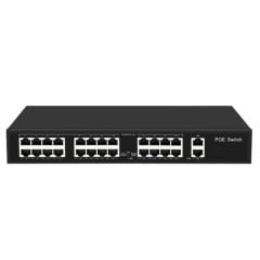 ODS 16P2U-200 16 PORT POE SWITCH + 2 UPLINK 10/100/1000 200 WATT