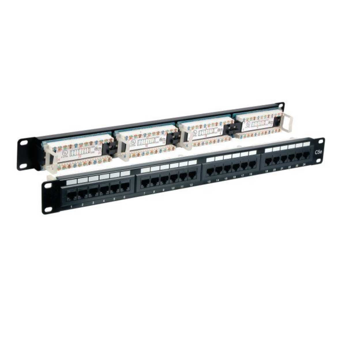 ODS 24 PORT PATCH PANEL (PORTLAR DOLU, SABİT)