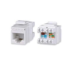 ODS CAT6 UTP 180 DEGREE KEYSTONE JACK BEYAZ