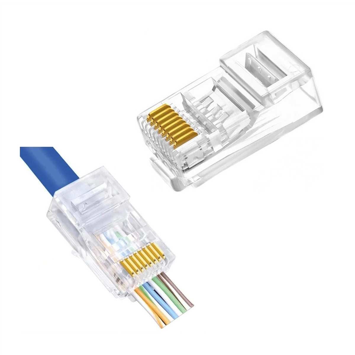 ODS UTP CAT6 EZ RJ45 KONNEKTÖR YENİ NESİL (100'LÜK)