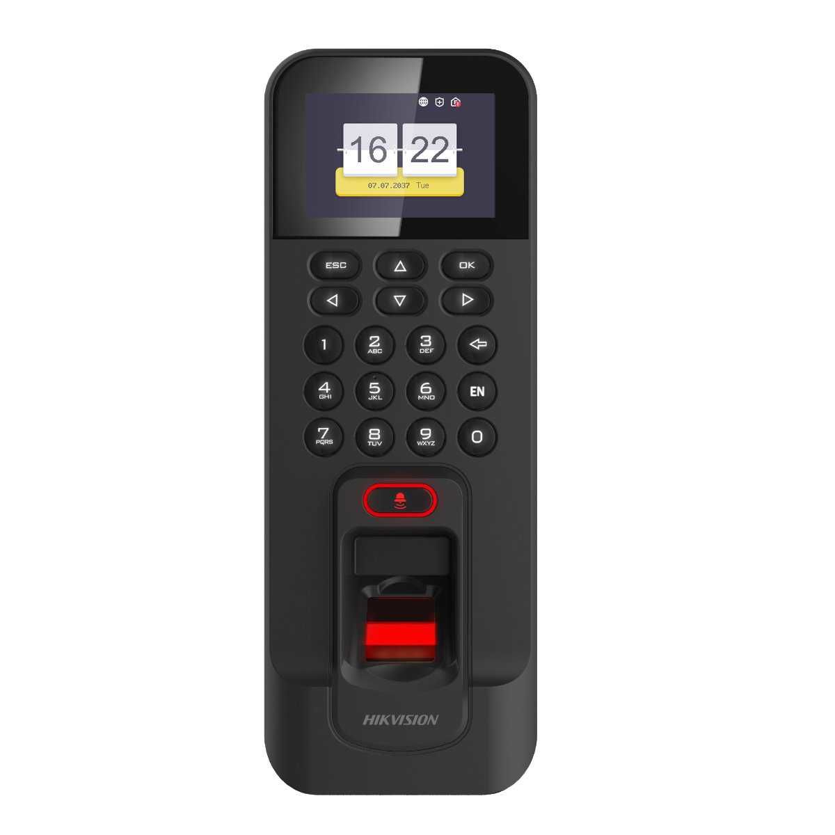 HIKVISION DS-K1T804AMF MIFARE LCD EKRANLI PARMAK İZİ + TUŞ TAKIMLI TERMİNAL