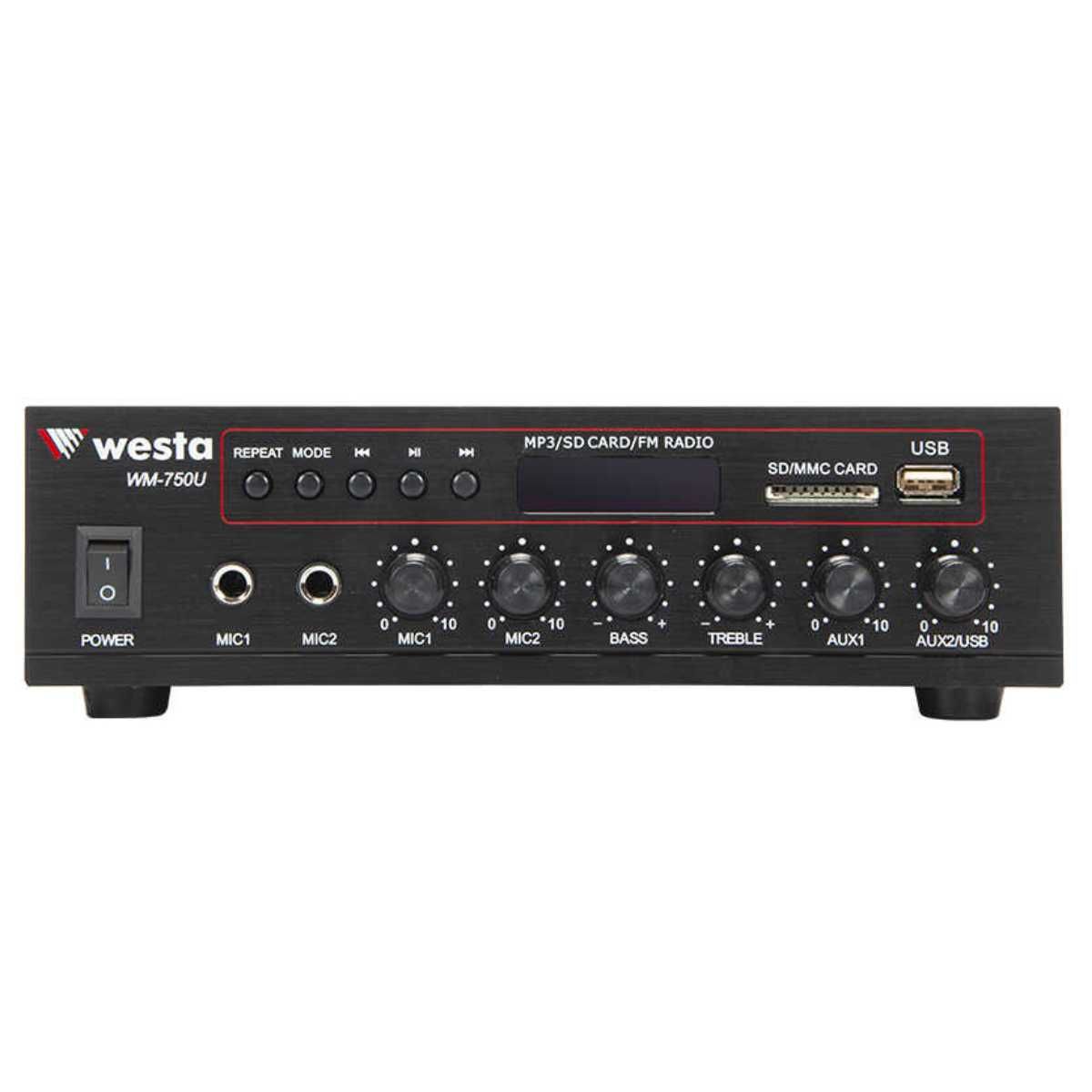 WESTA WM-750U 80 WATT TEK BÖLGELİ MİKSER AMFİ