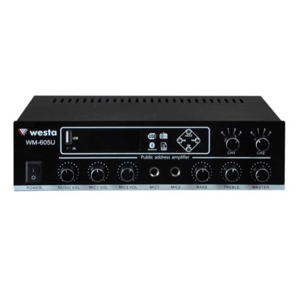 WESTA WM-605U 100 WATT 2 BÖLGELİ MİKSER AMFİ