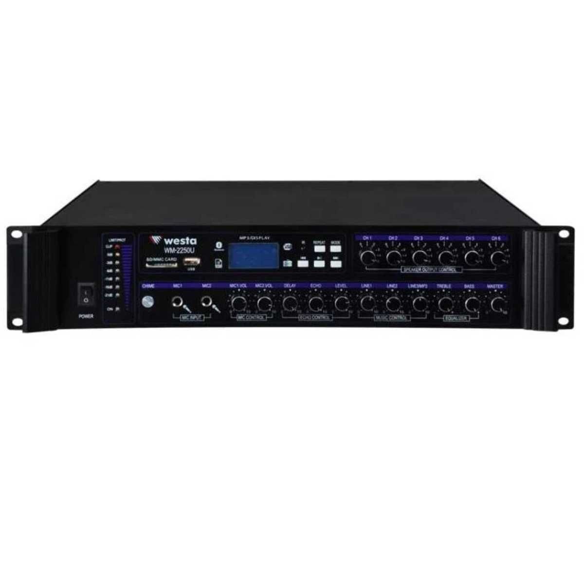 WESTA WM-350OUT 350 WATT 6 BÖLGELİ MİKSER AMFİ