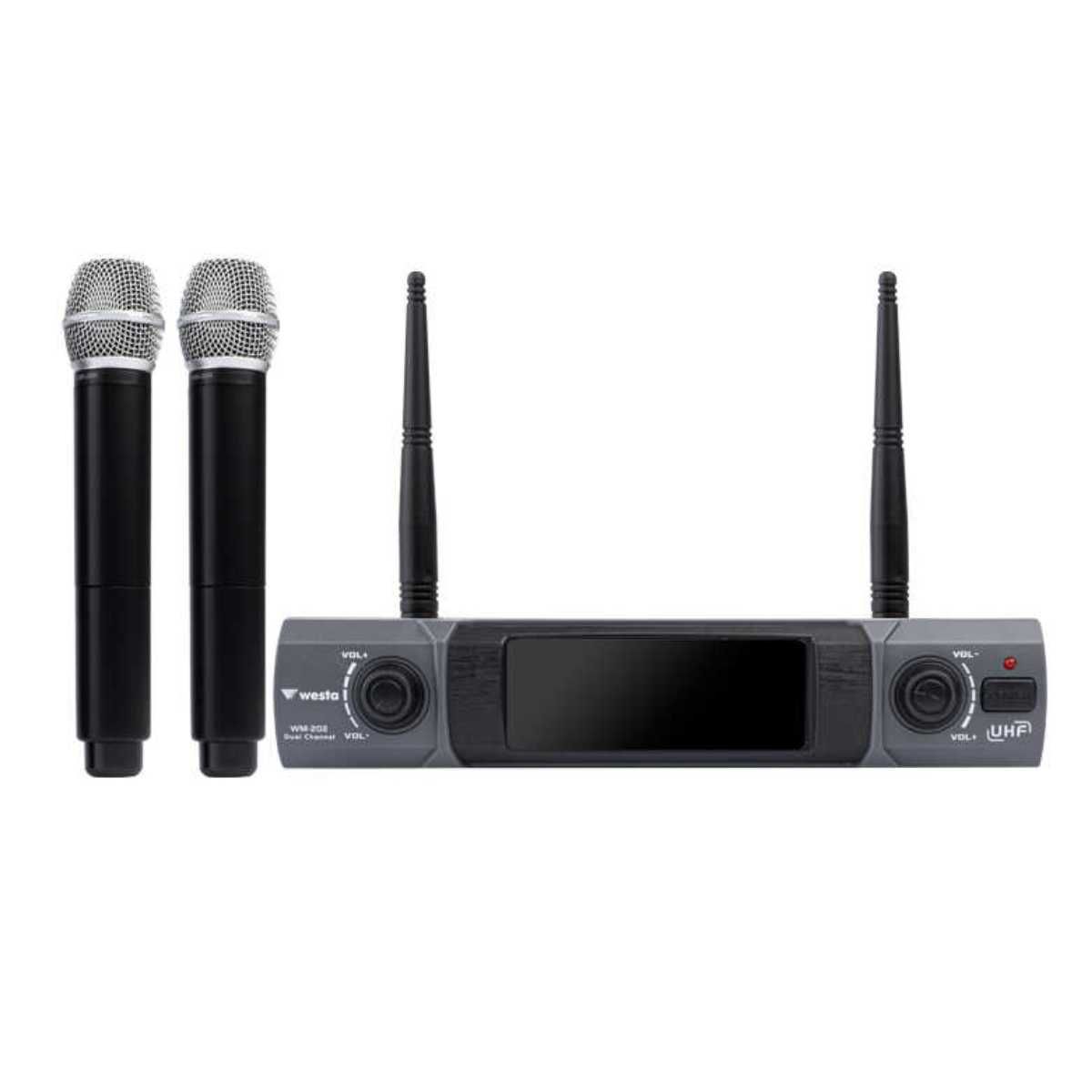 WESTA WM-202H 1 RECEIVER+2 HANDHELD MİKROFON SETİ