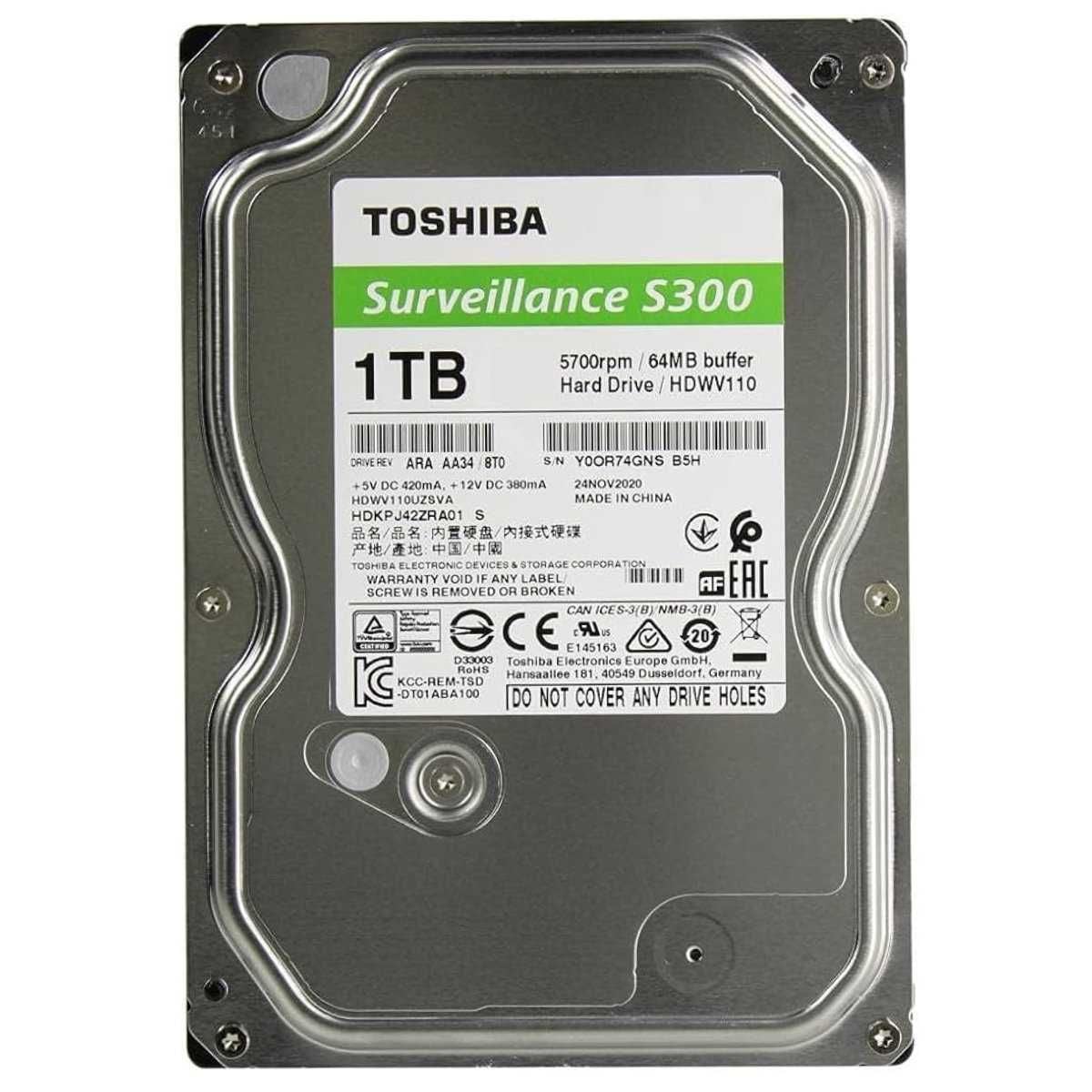 TOSHIBA 1 TB 7/24 GÜVENLİK DİSKİ DİSTRİBÜTÖR GARANTİLİ