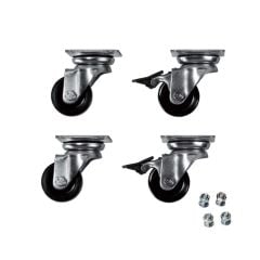 ZEYTEK DİKİLİ TİP TEKERLEK TAKIMI (1SET= 4ADET, 2AD FRENLİ, 2AD FRENSİZ)