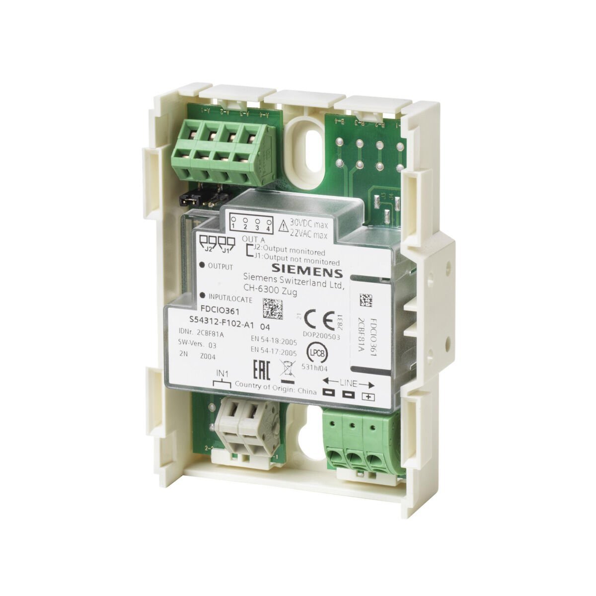 Siemens Fit FDCIO361 Adresli Giriş/Çıkış Modülü