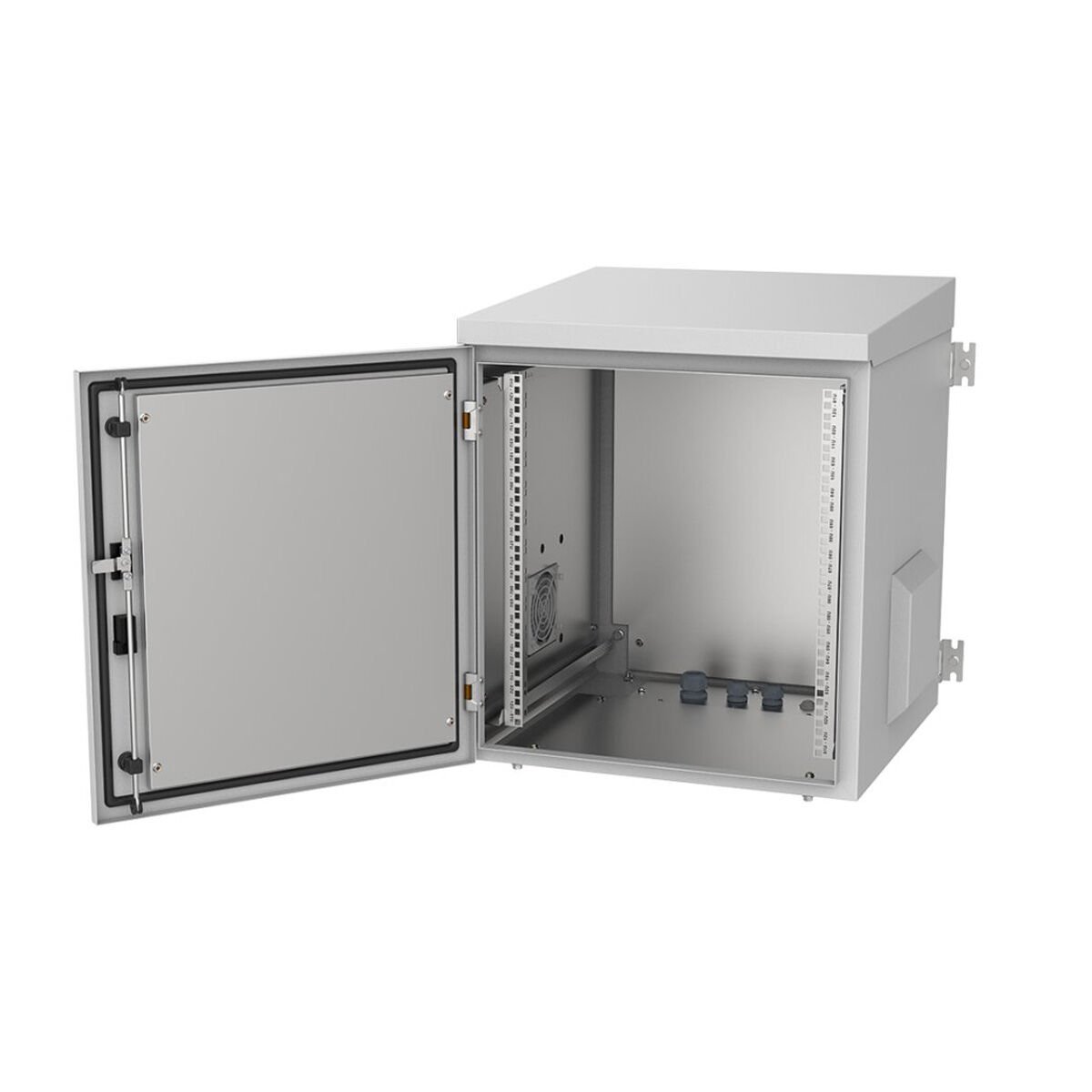 AGER 9U 600X600 MONTAJLI OUTDOOR DUVAR TIPI KABINET BEYAZ AG-OT09U6060