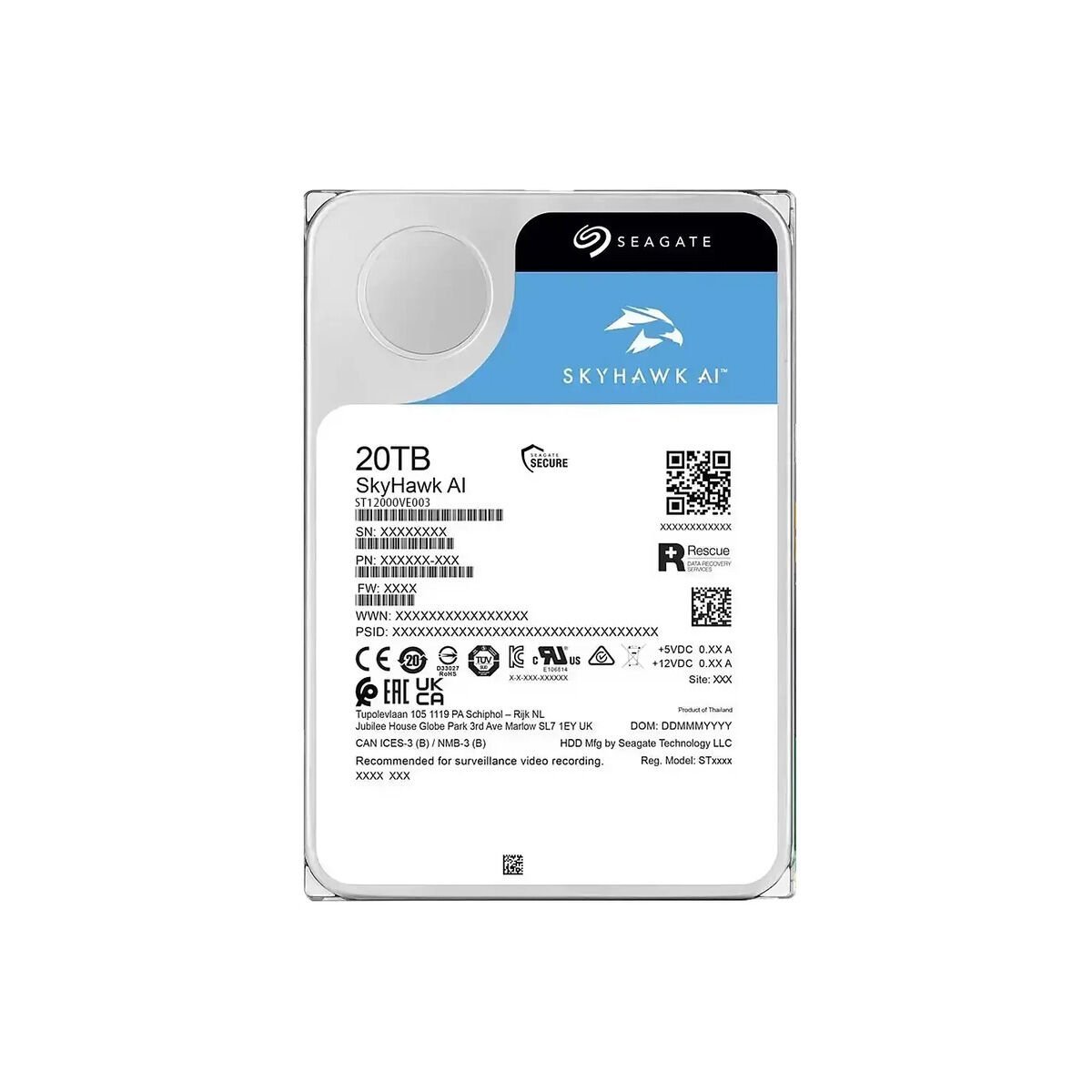 SEAGATE SKYHAWK AI 20TB ST20000VE003
