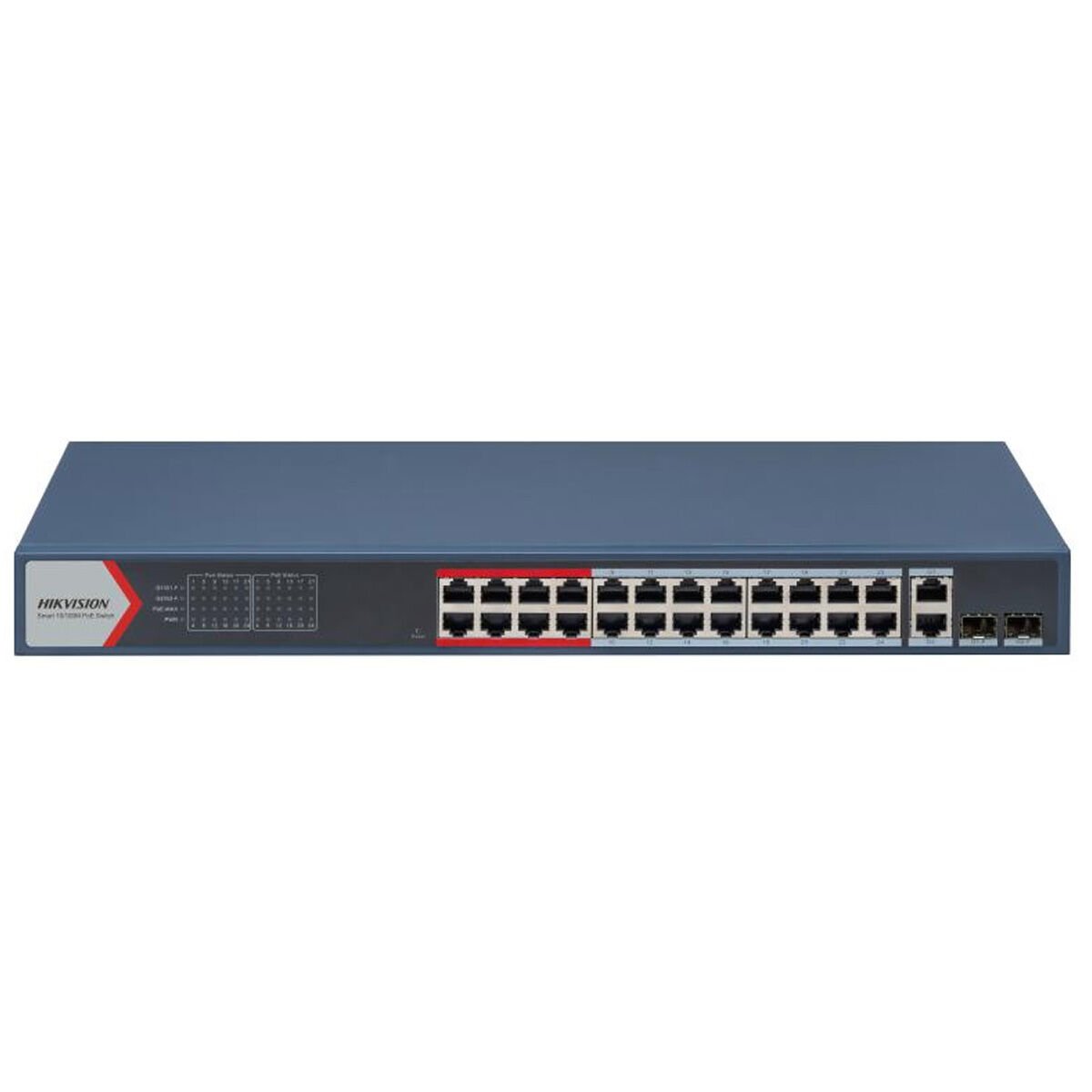 HIKVISION DS-3E1326P-EI 24 PORT 10/100 2 X GIGABIT COMBO 370 WATT SWITCH