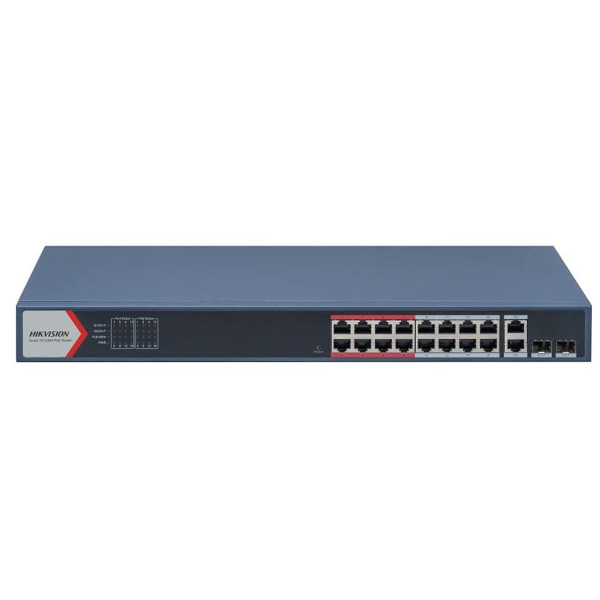 HIKVISION DS-3E1318P-EI 16 PORT 10/100 2 X GIGABIT COMBO 230 WATT SWITCH