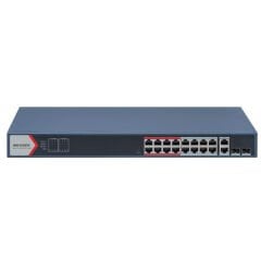 HIKVISION DS-3E1318P-EI 16 PORT 10/100 2 X GIGABIT COMBO 230 WATT SWITCH