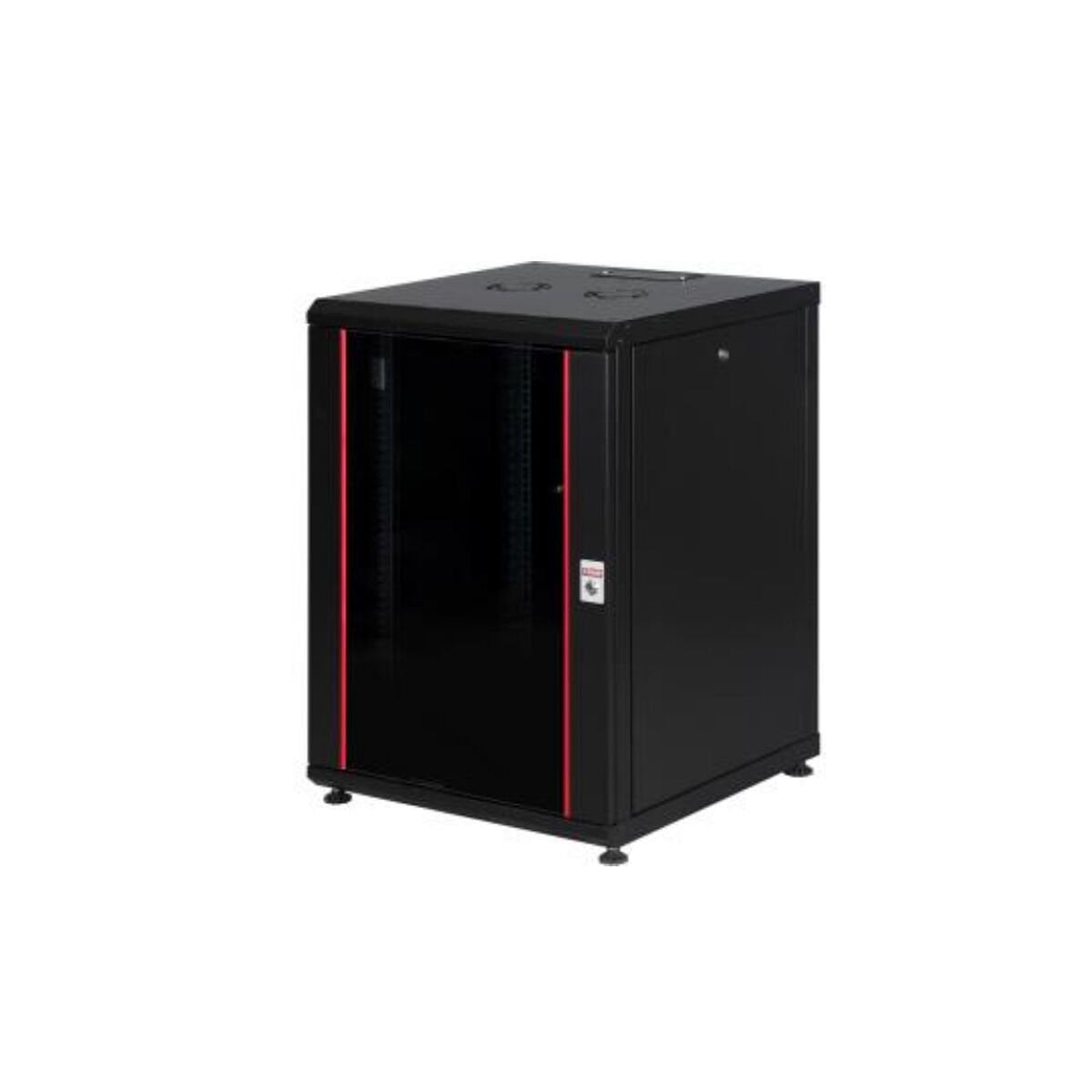 LANDE 16U 600X600 DİKİLİ TİP TEKERLEK DAHİL KABİNET SİYAH