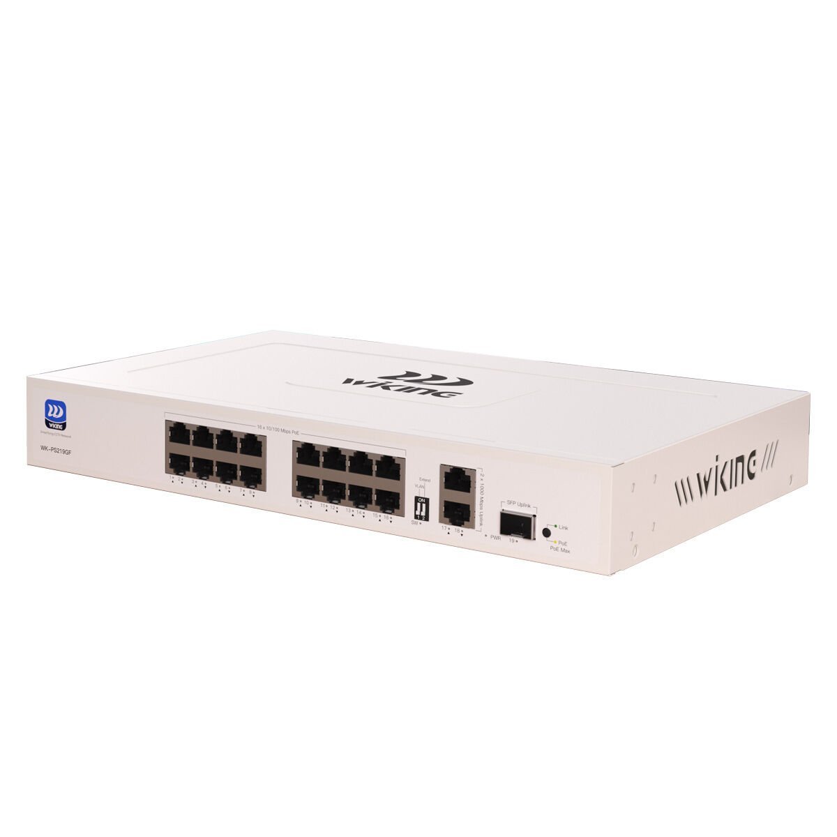 WİKİNG WK-PS219GF 16 PORT 10/100 POE +2 PORT GIGABIT + 1x1G SFP 190W SWITCH