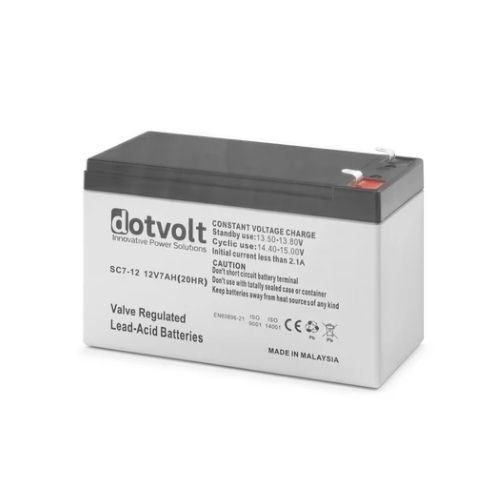 DOTVOLT SC7-12 12VOLT 7 AMPER KURU TİP AKÜ