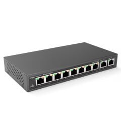 REYEE RG-ES110D-P 8 PORT 10/100 POE 110W 2 GIGABIT UPLINK YÖNETİLEMEZ SWITCH