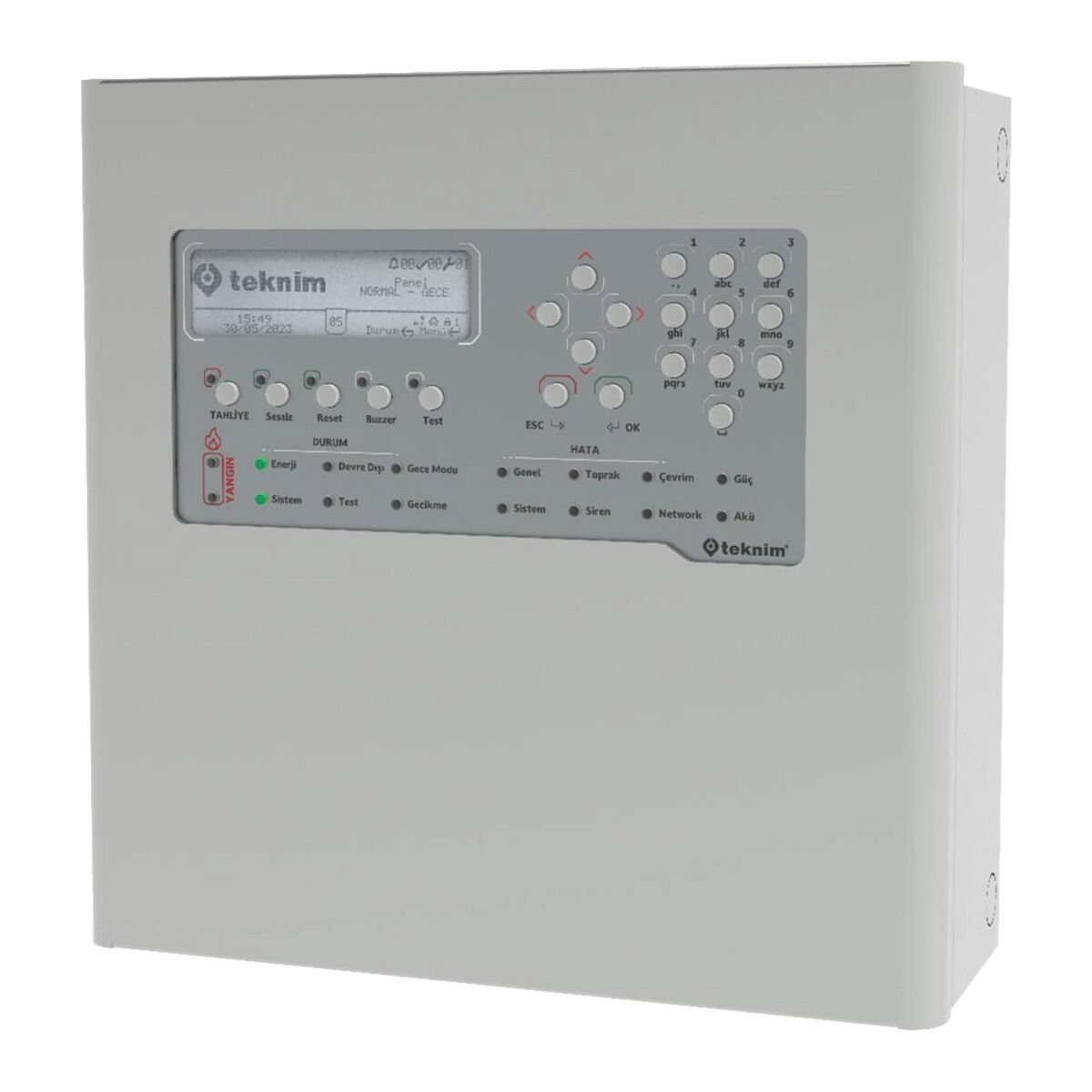 TEKNİM TFP-2211 AKILLI ADRESLİ YANGIN ALARM PANELİ 1 LOOP NETWORK EDİLEBİLİR